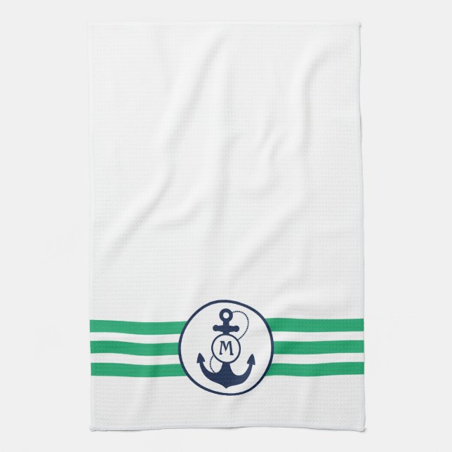 Nautical Anchor Kitchen Towel (Vertical)