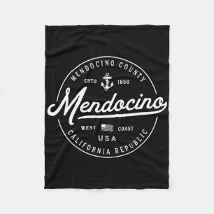 Nautical Anchor Mendocino California Travel Vacati Fleece Blanket