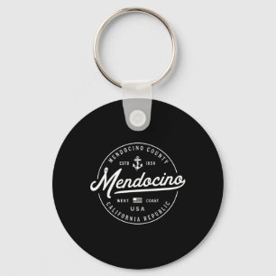 Nautical Anchor Mendocino California Travel Vacati Keychain