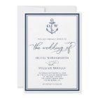 Nautical Anchor Monogram Frame Navy Wedding