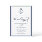 Nautical Anchor Monogram Frame Navy Wedding