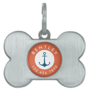 Nautical on sale dog tags