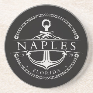 Nautical Anchor Naples Florida 1978 Coaster