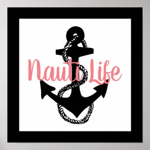 nautical ANCHOR + NAUTI LIFE Poster