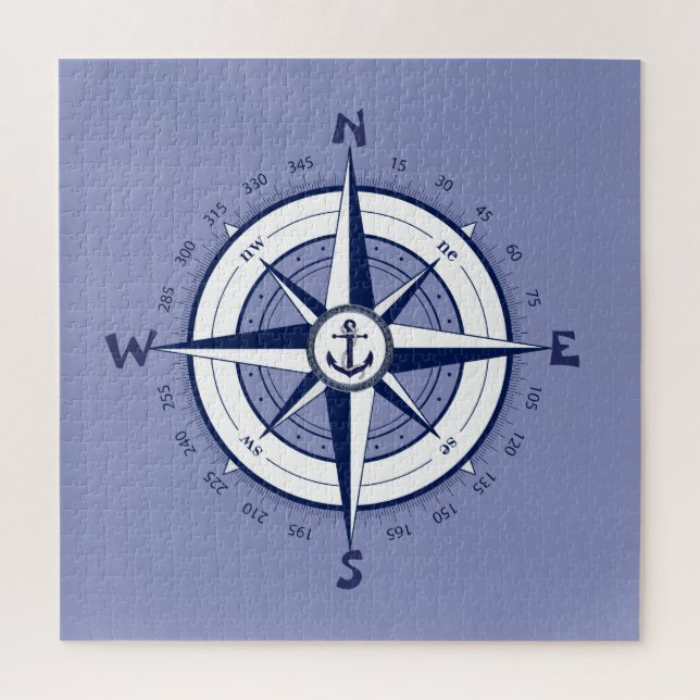 Nautical Anchor, Nautical Compass, Celtic circle Jigsaw Puzzle (Vertical)
