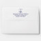 Nautical anchor navy blue monogram Return Address