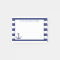 Nautical Anchor Navy Stripes Personalized 4 x 3