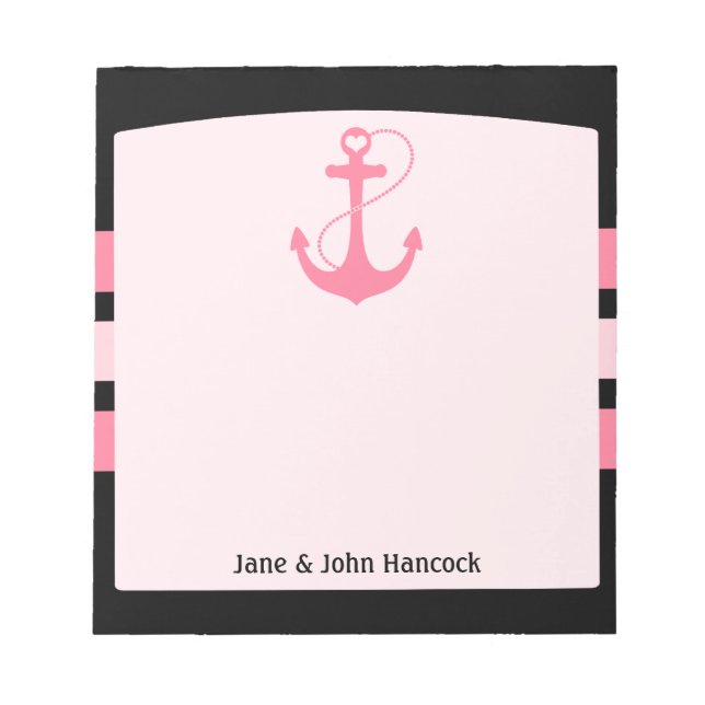 Nautical Anchor Notepad (Front)