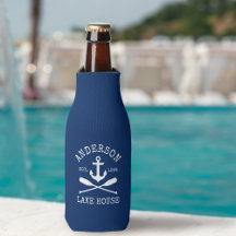 Nautical Anchor Oars Navy Blue Family Lake House