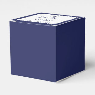 Nautical Anchor on Navy Wedding Favor Box