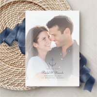 Nautical Anchor Photo Wedding Save the Date