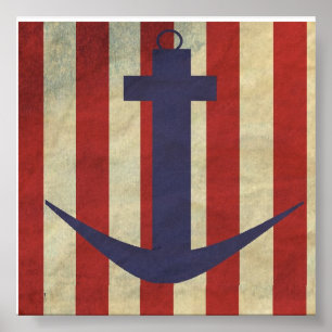 Nautical Anchor Poster