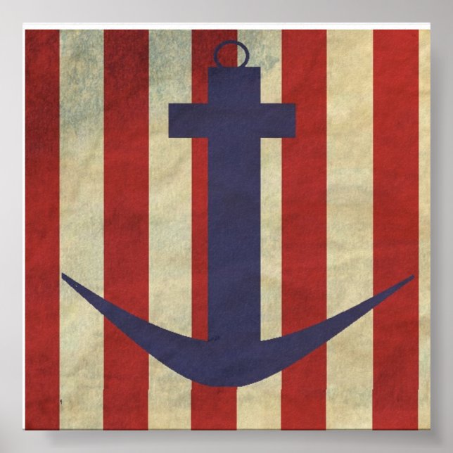 Nautical Anchor Poster (Front)