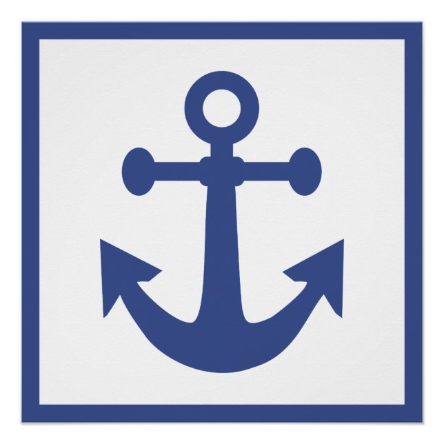 Nautical Anchor poster (Front)