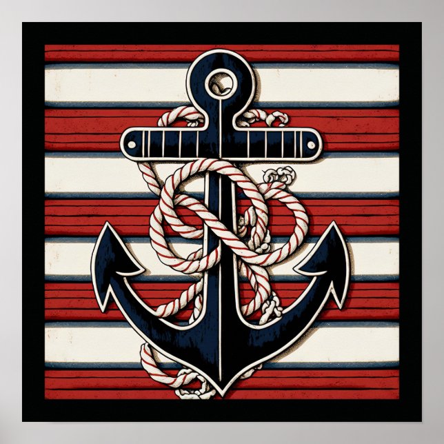 Nautical Anchor Poster (Front)