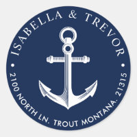 Nautical Anchor Return Address