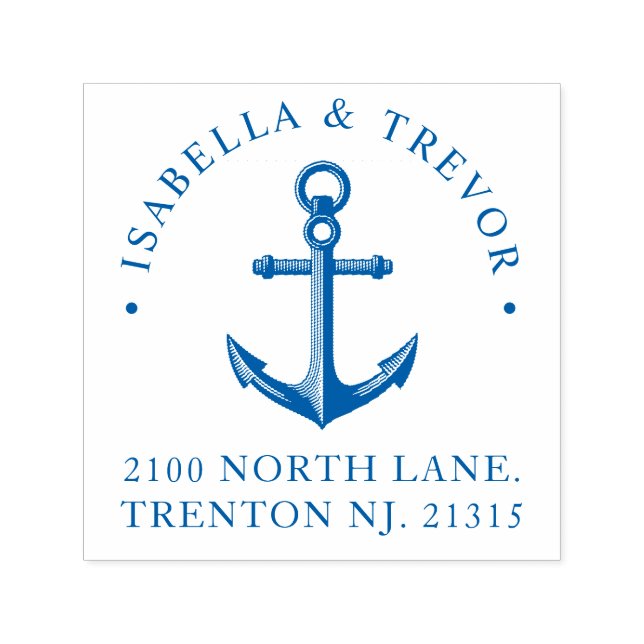 Nautical Anchor | Return Address Self-inking Stamp (Design)