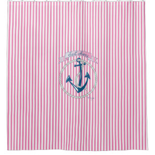 Nautical Anchor,Rope, Sailing,Stripes, Modern