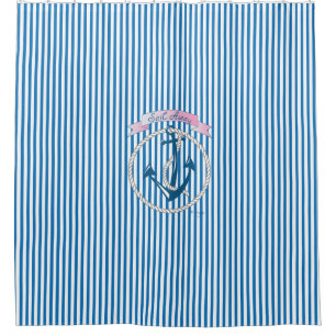 Nautical Anchor,Rope, Sailing,Stripes, Modern