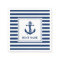 Nautical Anchor Rope Striped Boat Name
