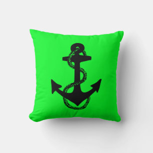 nautical ANCHOR + ROPE Throw Pillow