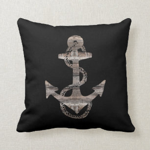 nautical ANCHOR + ROPE Throw Pillow