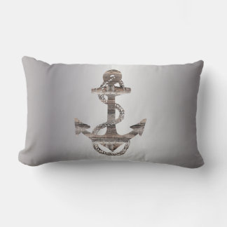 nautical ANCHOR + ROPE w/ reversed sides | Lumbar  Lumbar Pillow