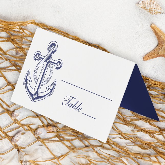 Nautical Anchor Sailor Ocean Navy Blue Wedding (Creator Uploaded)