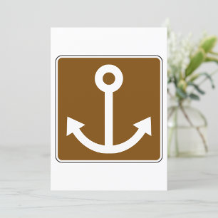 Nautical Anchor Sign Invitation