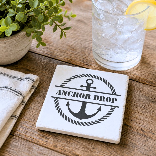 Nautical Anchor  Stone Coaster (Creator Uploaded)