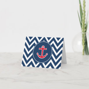 Nautical Anchor Thank You Card