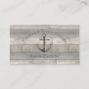 Nautical Anchor w/Rope  Business Card