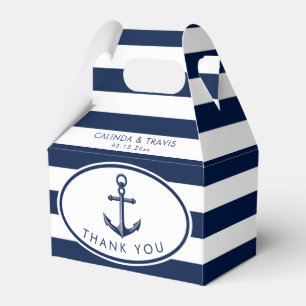 Nautical Anchor Wedding Favor Box