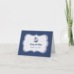 Nautical Anchor Wedding Thank You Card