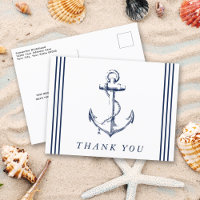 Nautical Anchor White Thank You