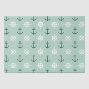 Nautical Anchors and Helms Tissue Paper
