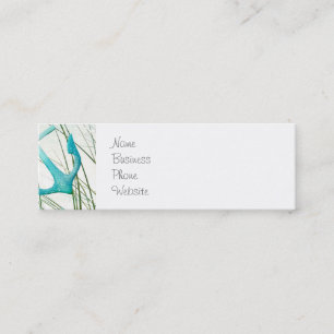 Nautical Anchors Beach Ocean Seaside Coastal Theme Mini Business Card