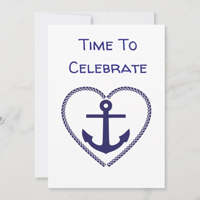 **NAUTICAL AND LAKE-STYLE** ANY PARTY INVITATION (Front)