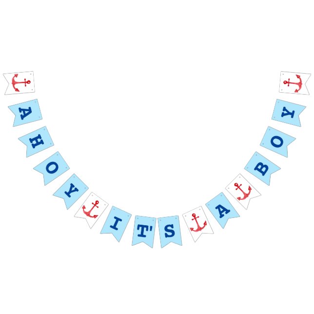 Nautical Baby Boy Bunting Bunting Flags (All)