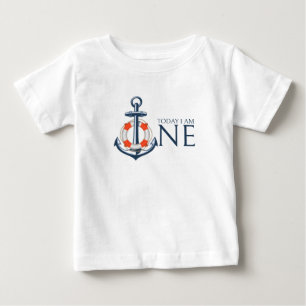 Nautical Baby boy First Birthday T-shirt