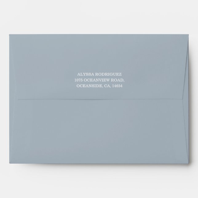 Nautical Baby Shower Ahoy Invitation Envelope (Back (Top Flap))