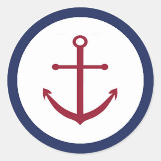 Nautical Baby Shower Anchor Envelope Seal