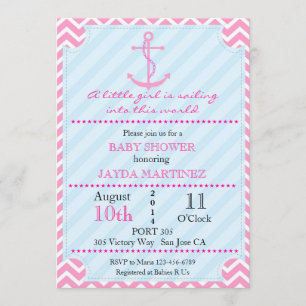 Nautical Baby Shower Invitation