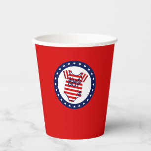 Nautical Baby Shower Paper Cup with Ahoy It's a Bo