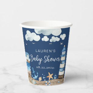 Nautical Baby Shower Paper Cups