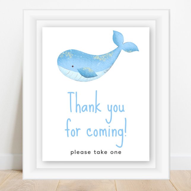 Nautical baby shower - Thank you for coming Poster (Creator Uploaded)