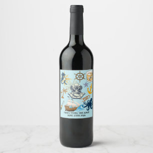 Nautical Bachelor Party Wine Label