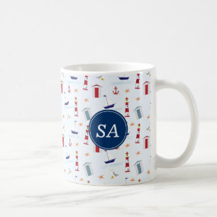 Nautical Back to School Dorm Essentials Coffee Mug
