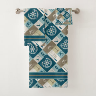 Nautical Bath Towel Set