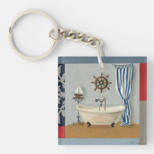 Nautical Bathroom Keychain
